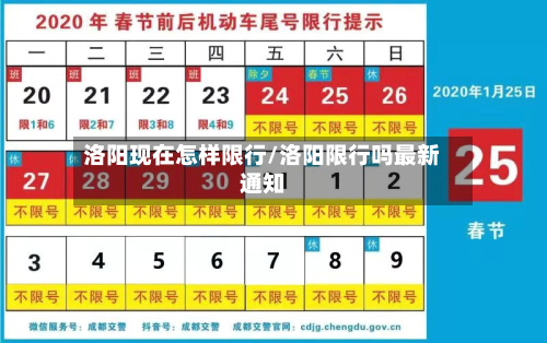 洛阳现在怎样限行/洛阳限行吗最新通知