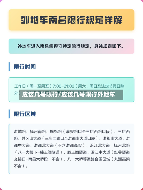 应该几号限行/应该几号限行外地车-第2张图片