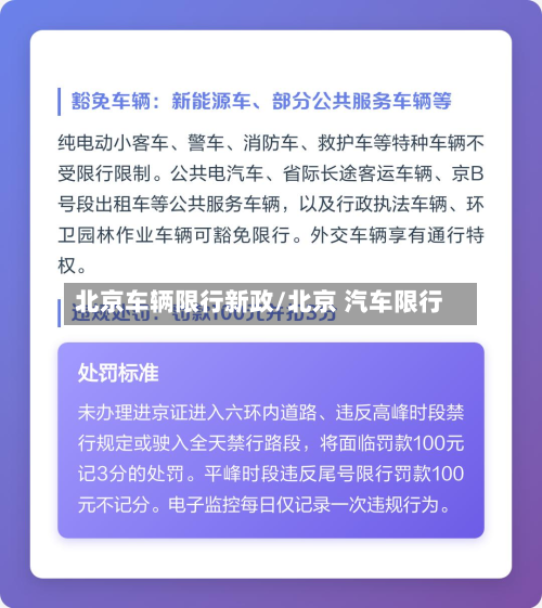 北京车辆限行新政/北京 汽车限行-第2张图片