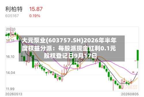 大元泵业(603757.SH)2026年半年度权益分派：每股派现金红利0.1元  股权登记日9月17日