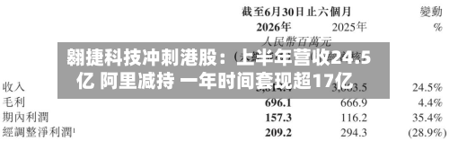 翱捷科技冲刺港股:上半年营收24.5亿 阿里减持 一年时间套现超17亿-第2张图片