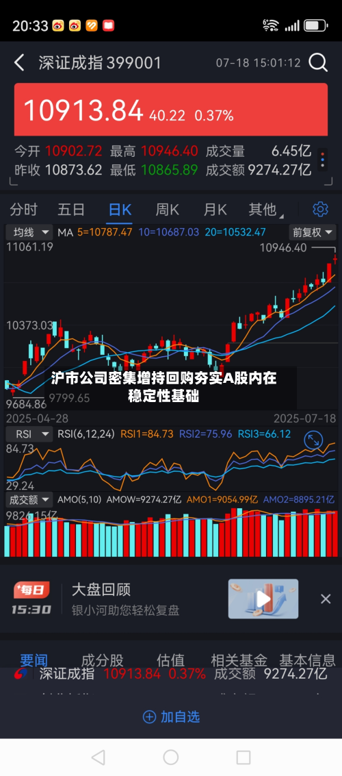 沪市公司密集增持回购夯实A股内在稳定性基础-第3张图片