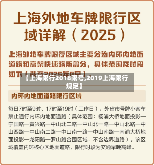 【上海限行2018限号,2019上海限行规定】-第2张图片