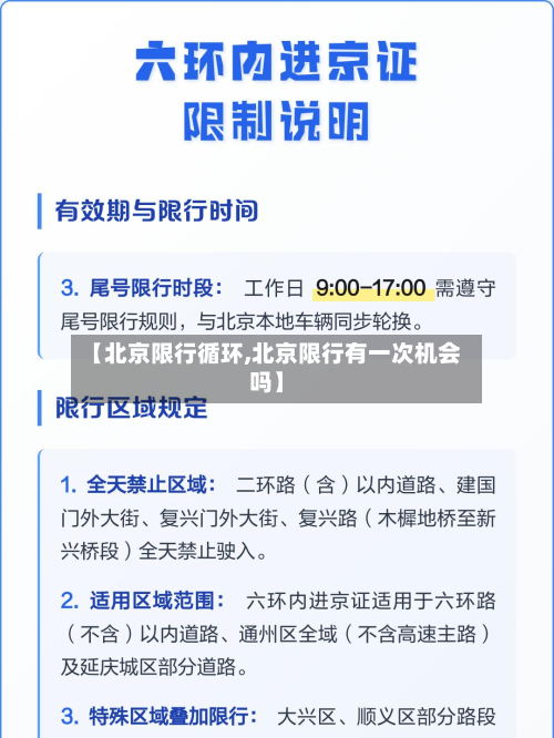【北京限行循环,北京限行有一次机会吗】-第2张图片