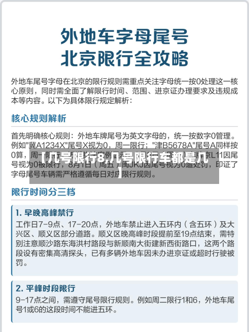 【几号限行8,几号限行车都是几】-第2张图片