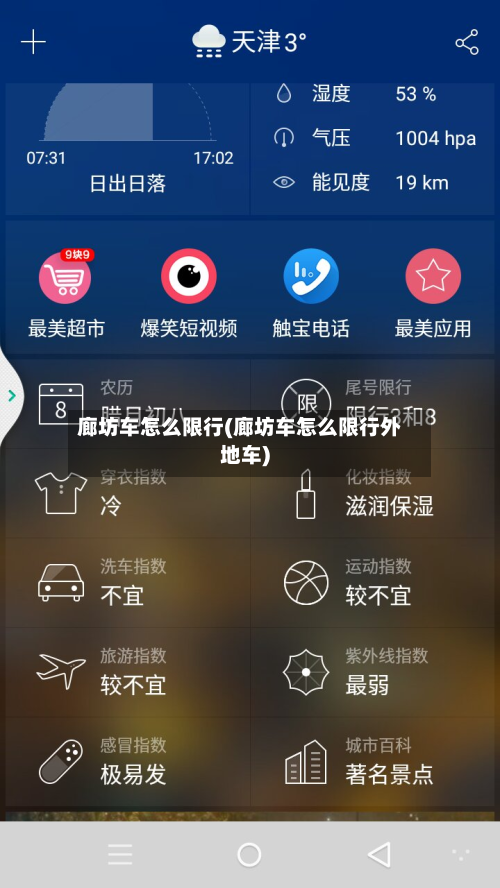 廊坊车怎么限行(廊坊车怎么限行外地车)