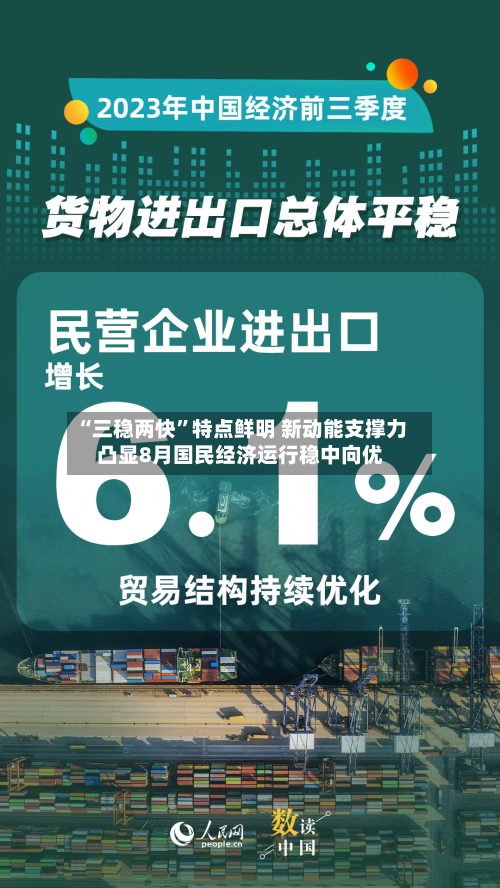 “三稳两快”特点鲜明 新动能支撑力凸显8月国民经济运行稳中向优-第2张图片