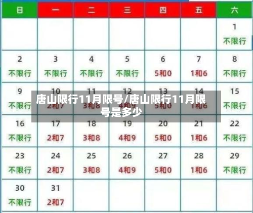 唐山限行11月限号/唐山限行11月限号是多少