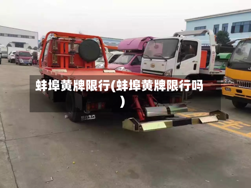 蚌埠黄牌限行(蚌埠黄牌限行吗)-第2张图片