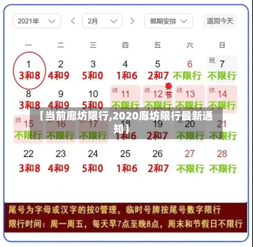 【当前廊坊限行,2020廊坊限行最新通知】